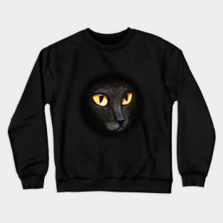 Black cat's eyes Crewneck Sweatshirt